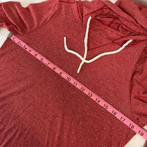 MAY by Marc New York Performance Pullover Hoodie Medium Lightweight Red White - Picture 7 of 10
